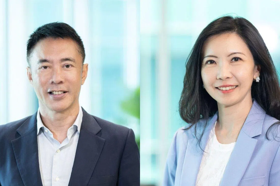 Liew Nam Soon (left), Singapore managing partner, EY, said that in Singapore must position itself for inclusive growth and compete to lead in an AI-driven economy. EY's Singapore head of tax, Amy Ang said Singapore must ensure that its tax regime remains relevant and effective even as it refines its policies.