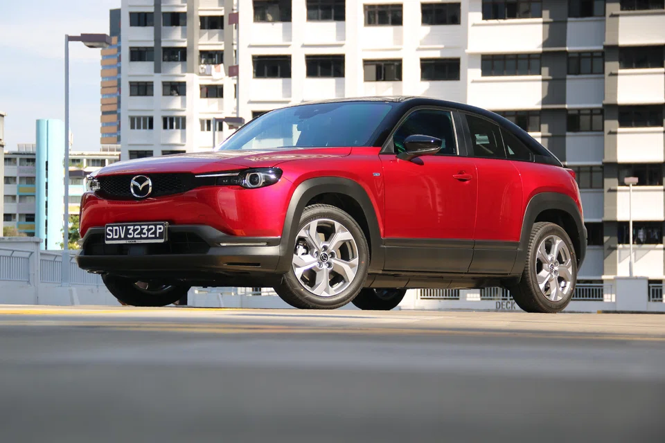 The small battery means a 50 kW charger can top up the MX-30 in just half an hour.