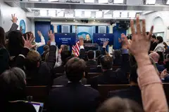 A press briefing at the White House. The US desperately needs media outlets that take the trouble to discern which Trump pronouncements are backed by dedicated policymaking teams and bureaucracies, with the intent to follow through, and which are not.