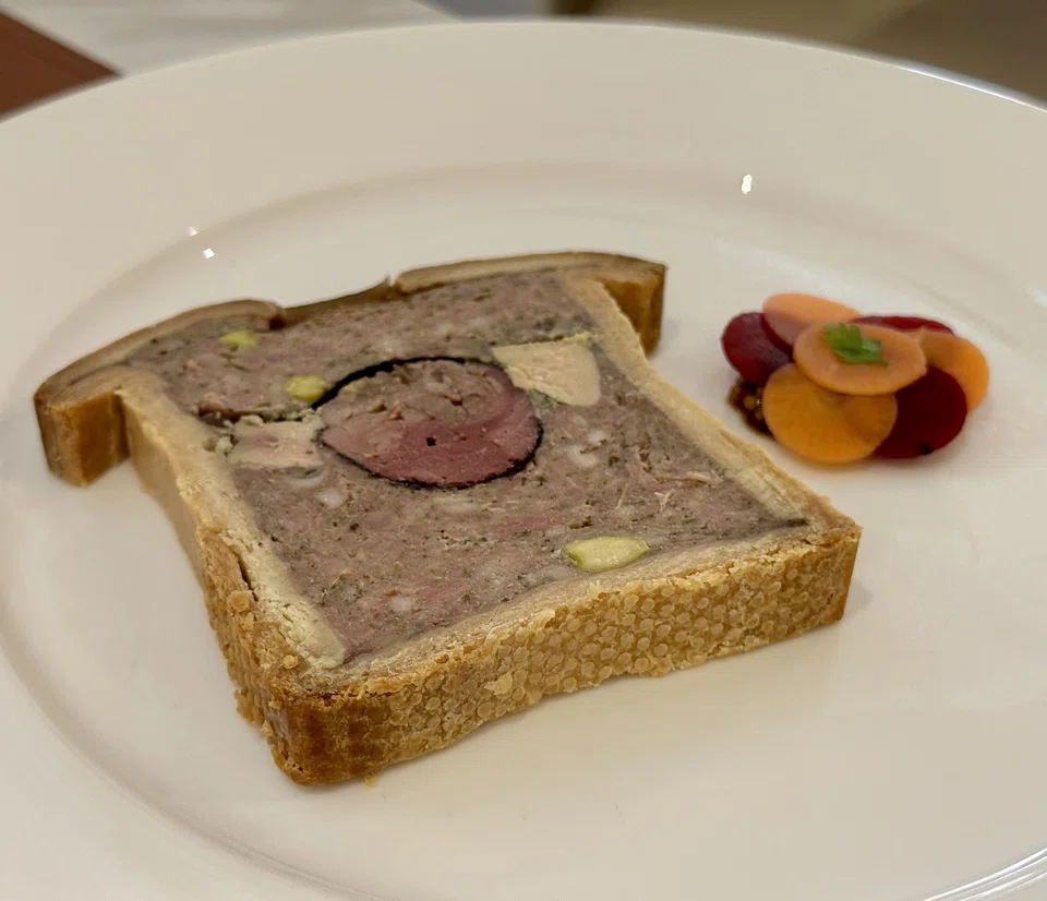 Pate en croute is a signature dish.