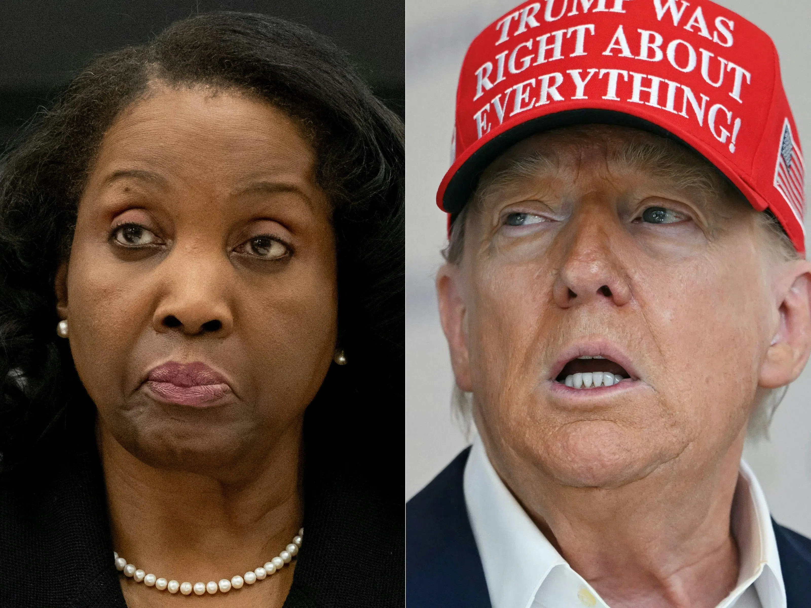 The decision by the US Court of Appeals for the District of Columbia Circuit means that Lisa Cook (left) can for now remain at the Fed ahead of its policy meeting on Tuesday and Wednesday where it is expected to cut US interest rates to shore up a cooling labour market.