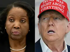 The decision by the US Court of Appeals for the District of Columbia Circuit means that Lisa Cook (left) can for now remain at the Fed ahead of its policy meeting on Tuesday and Wednesday where it is expected to cut US interest rates to shore up a cooling labour market.