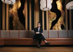 Nakata is a firm believer in stepping out of his comfort zone, as a self-test of sorts. He wears a charcoal grey suit from Louis Vuitton and Leather loafers from Gucci.  