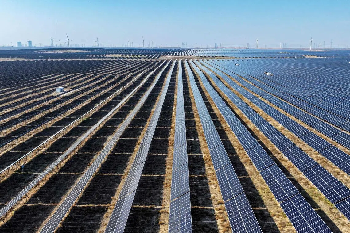 China manufactures about 80% of the world’s solar panels.