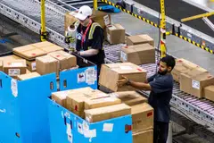 The strike could disrupt Amazon’s operations as it races to fulfill orders during its busiest season of the year. 