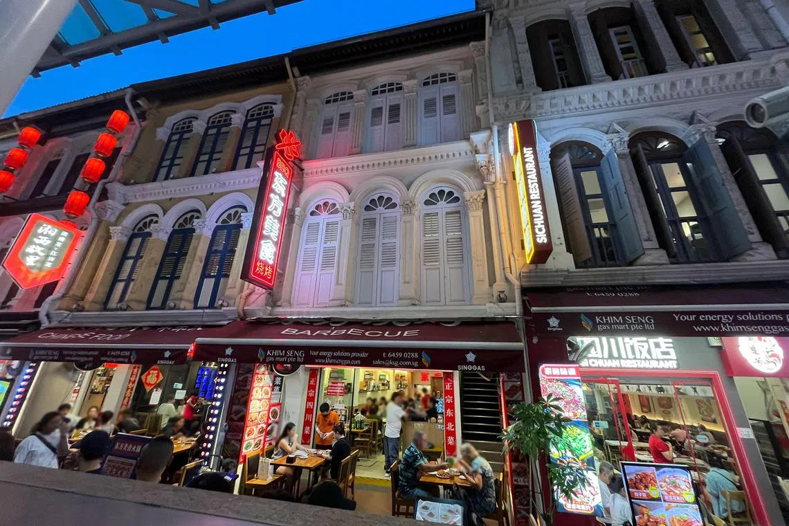 The Loi family sold No 74 Pagoda Street (second from right) at S$9.2 million, 14.8% lower than the S$10.8 million it paid for the property a decade ago.