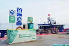 Singapore's first electric vessel charging station at Toll Offshore Petroleum Services. 