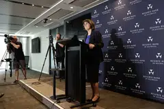 Reserve Bank of Australia governor Michelle Bullock said in a news conference that the board did not discuss a rate cut this time.