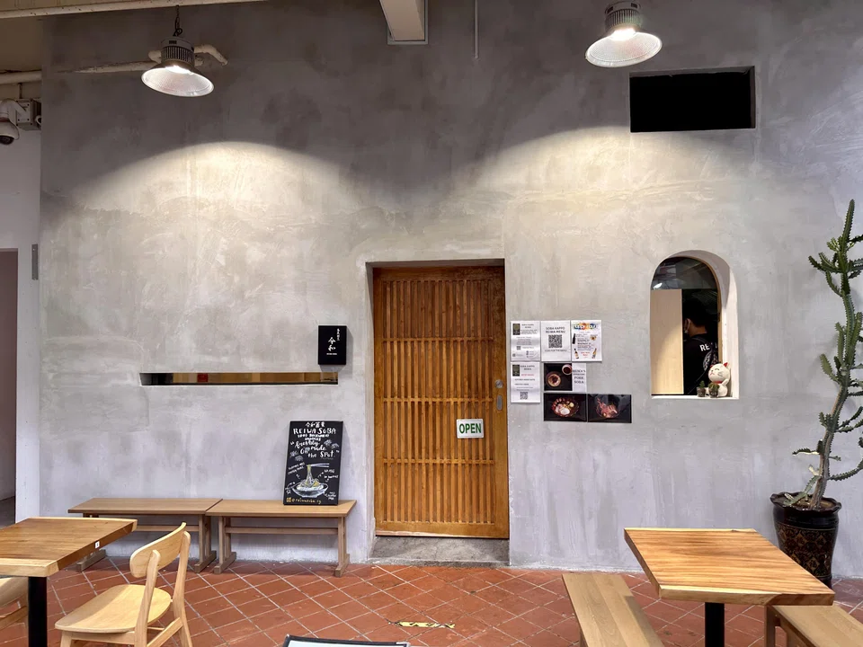 Reiwa's clean cement-wood frontage is a calming sight in busy Chinatown.