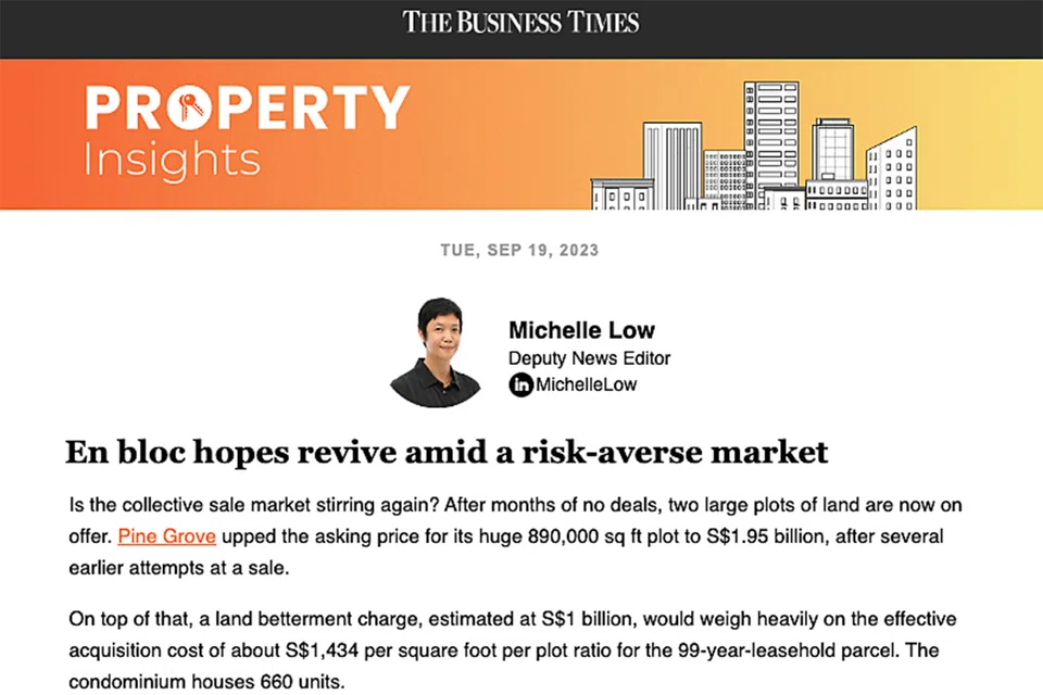 Developers have taken a distinctly more risk-averse stance in recent state land sales, writes BT deputy news editor Michelle Low. 