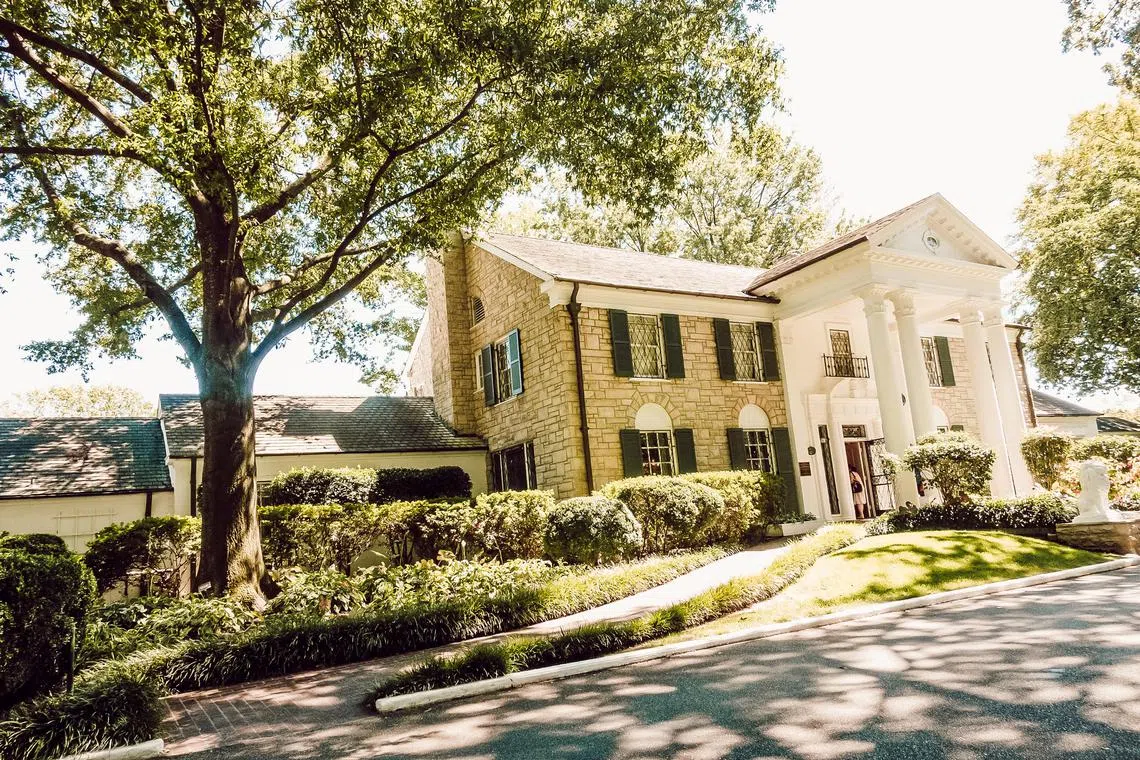 Graceland, the former home of rock ’n’ roll legend Elvis Presley. Presley’s granddaughter, actor Riley Keough sued to prevent what her lawyers described as a fraudulent effort to auction the home by a company.