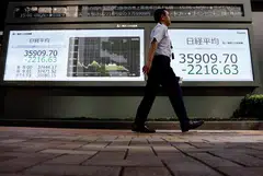 Asian markets were in a rout in Monday morning trading, triggered by the meltdown on the Wall Street last Friday.
