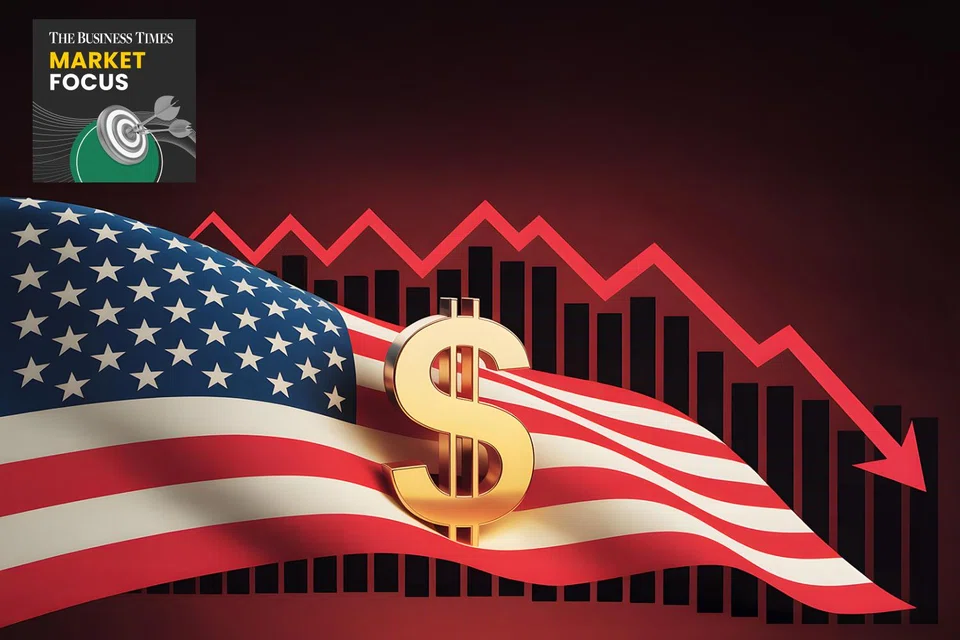 The US dollar weakened as much as 1.8 per cent against major currencies this week. 