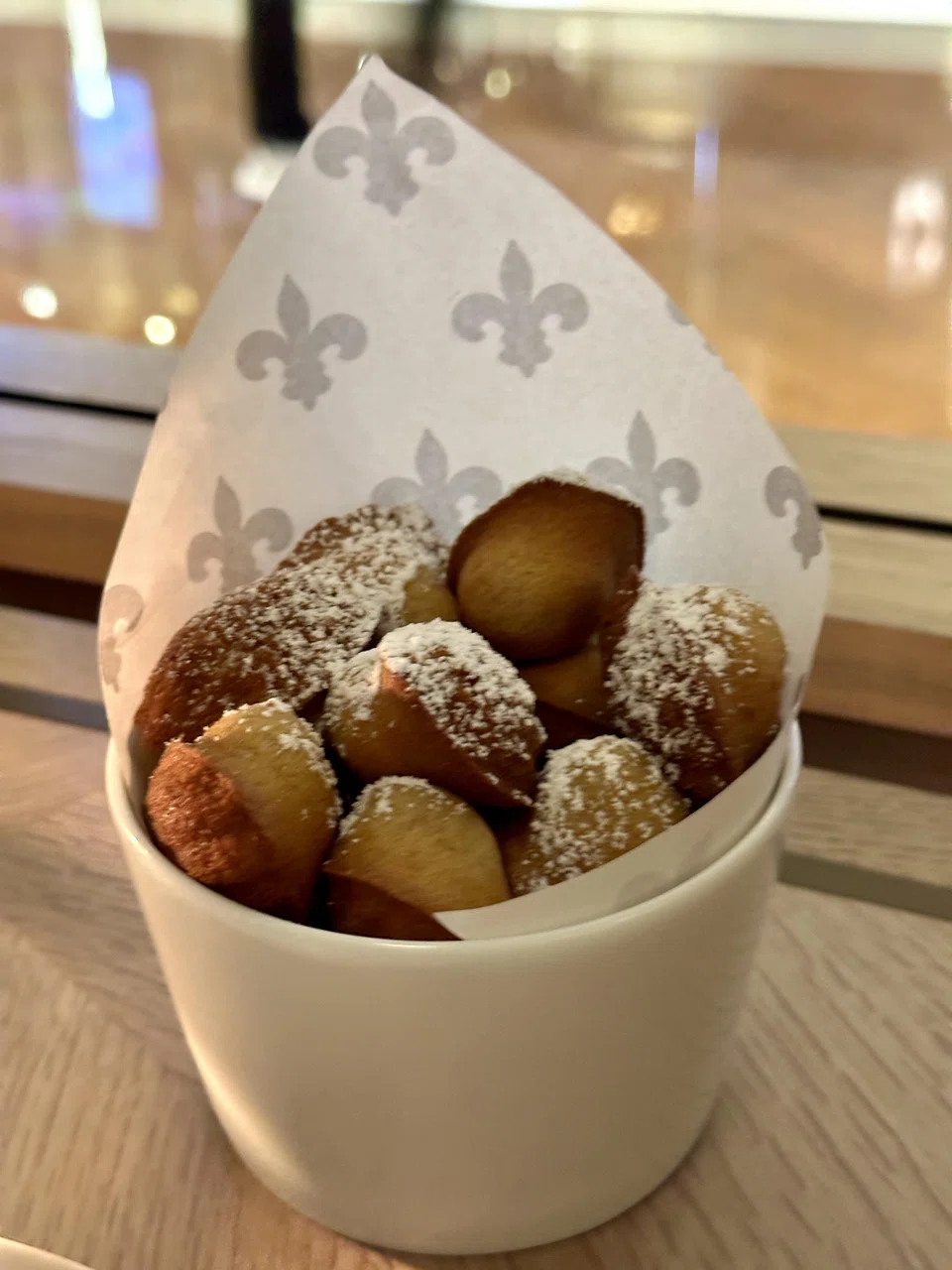 Warm fluffy baby madeleines hit the spot.