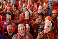Indian Prime Minister Narendra Modi is confident of victory in the upcoming parliamentary elections; many Indians are buying into the hope his party has raised.