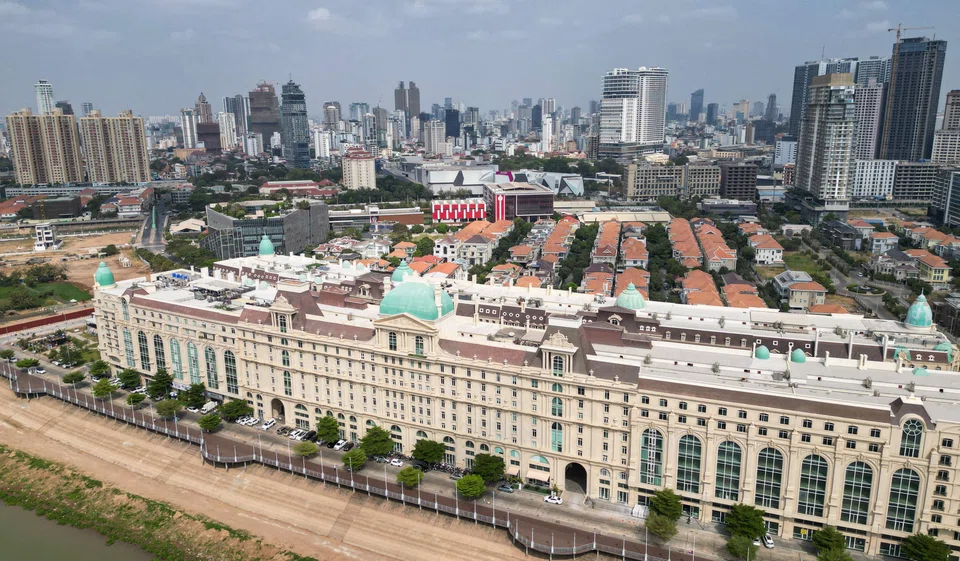 A Paris-style development along the Bassac river in the satellite city of Koh Pich in Phnom Penh. 