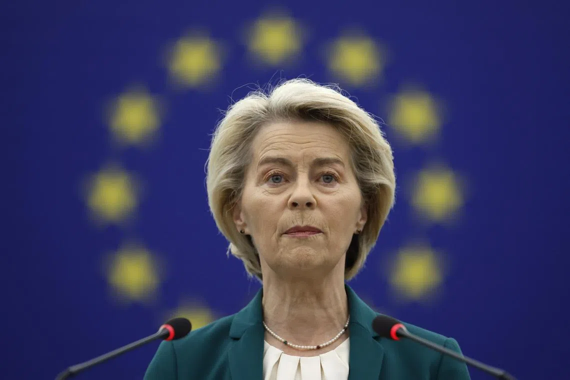 European Commission President Ursula von der Leyen says Europe’s partnership with China must include real rebalancing with fewer market distortions, reduced overcapacity exports and fair, reciprocal access for European firms.