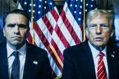 US President-elect Donald Trump pleaded not guilty and has vowed to appeal the guilty verdict. He appeared with his lawyer Todd Blanche on TV screens beamed to the courtroom with two American flags in the background.