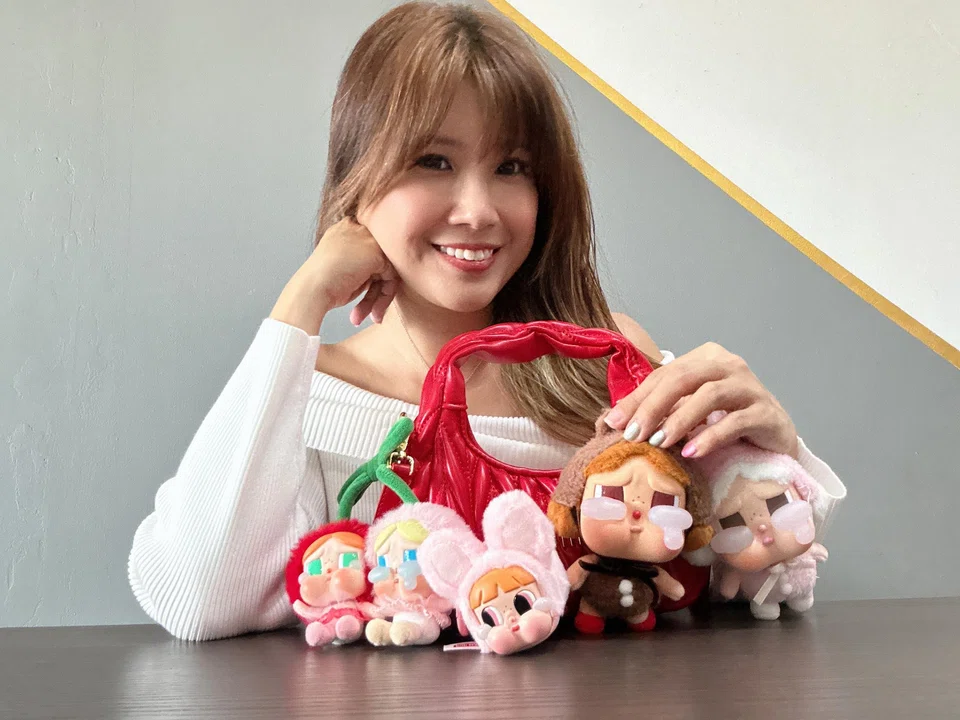Valerie Koh, a mother of four, calls her Crybaby plushies "mood boosters".