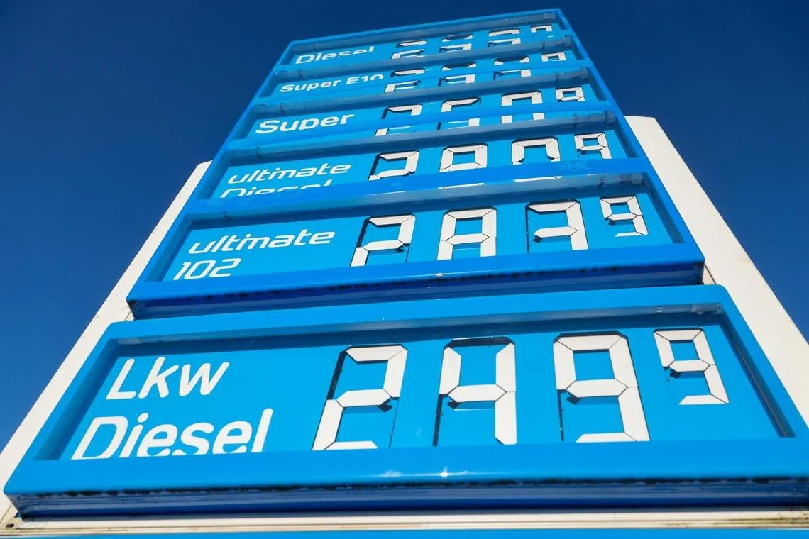 Germany will limit price changes at gas stations to once per day, its economy minister says on Wednesday.