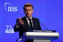 President Macron, at the Shangri-La Dialogue on May 30, said Asia and Europe have a common interest in preventing the disintegration of the global order.