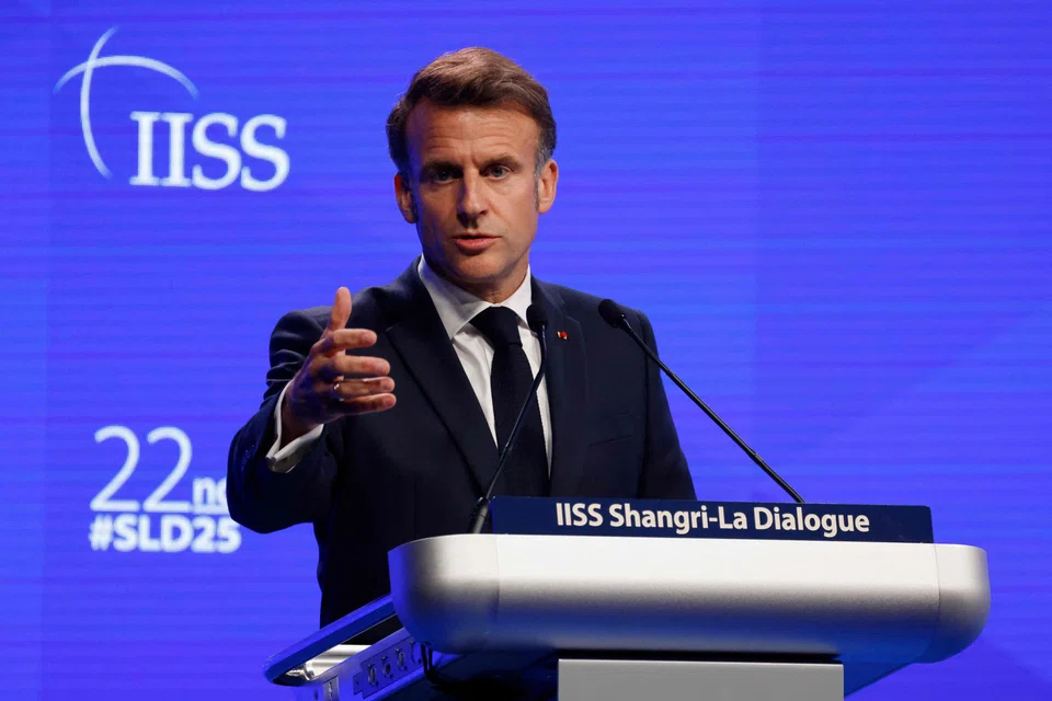 President Macron, at the Shangri-La Dialogue on May 30, said Asia and Europe have a common interest in preventing the disintegration of the global order.