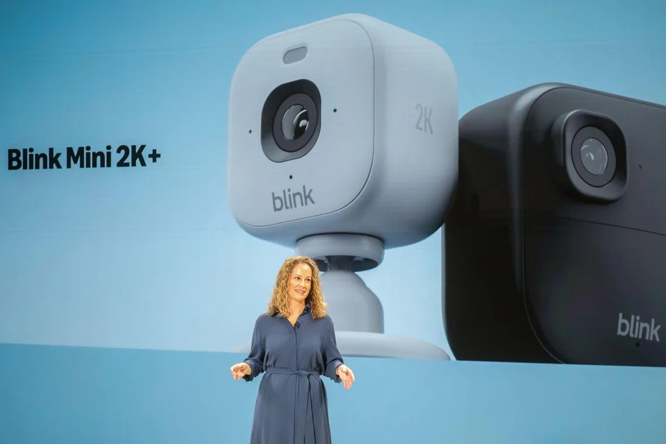 Amazon head of marketing for home security Amy Weidemann speaks during Amazon's product event in New York, US, Sept 30, 2025. Amazon is kicking off an end-to-end overhaul of its hardware business by rebuilding two of its flagship Alexa devices: the Echo and the Echo Show.