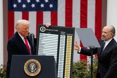 Trump’s tariffs were forecast to generate over the next decade trillions of dollars in revenue for the United States, which possesses the world’s largest economy.