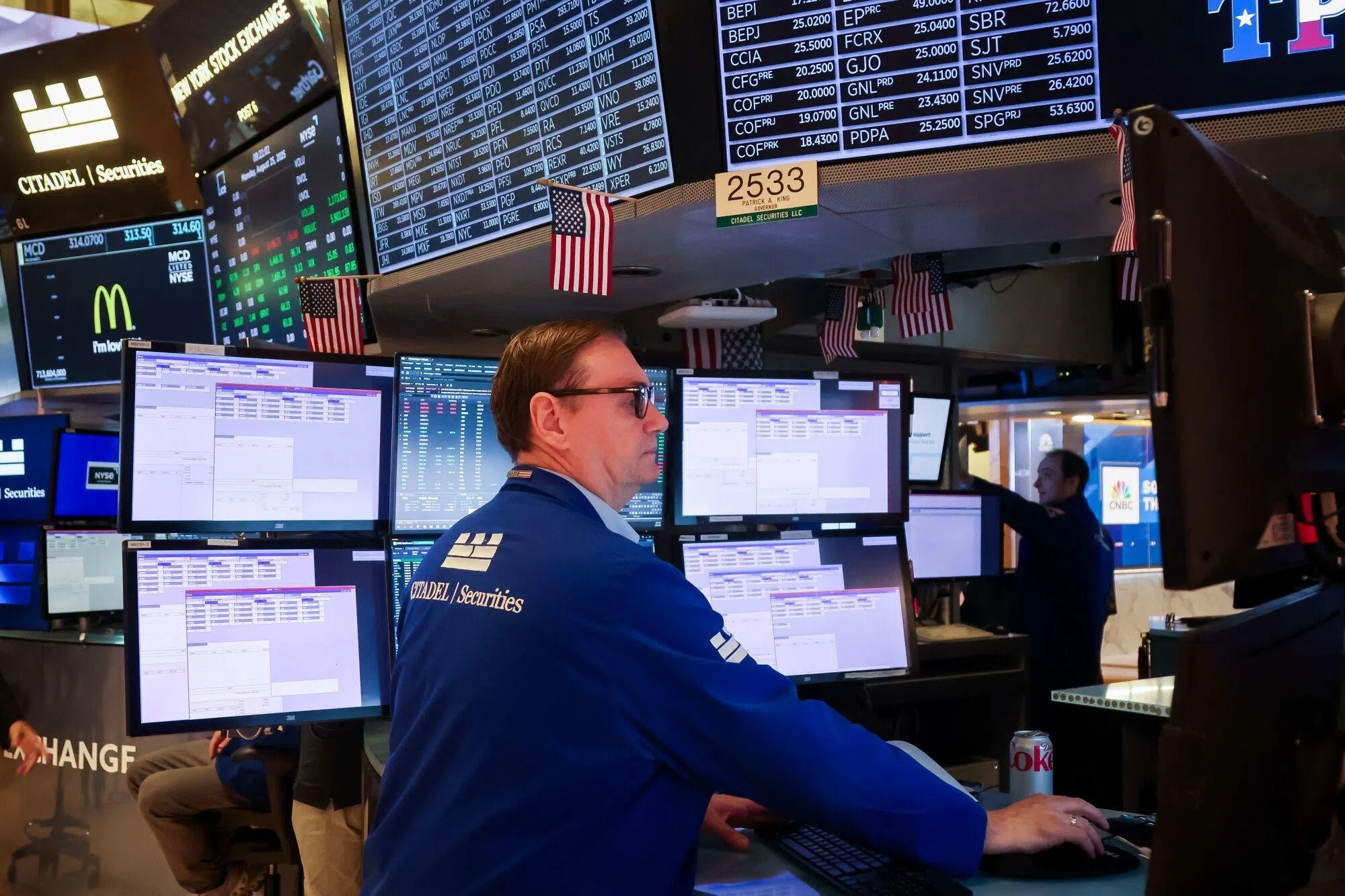 The Dow Jones Industrial Average rose 20.2 points, or 0.04 per cent, at the open to 45,731.5. 
