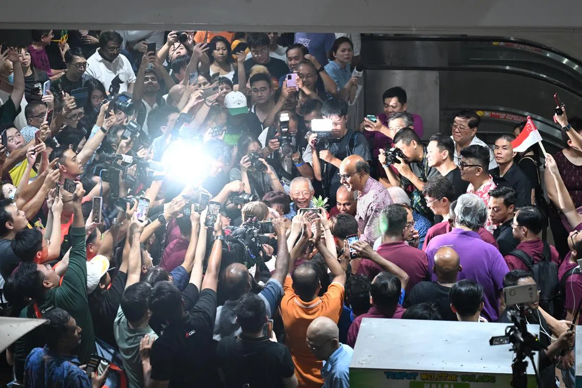 Speaking to the media after the sample count results, Tharman said he was “humbled by the strong endorsement” that he had been given.