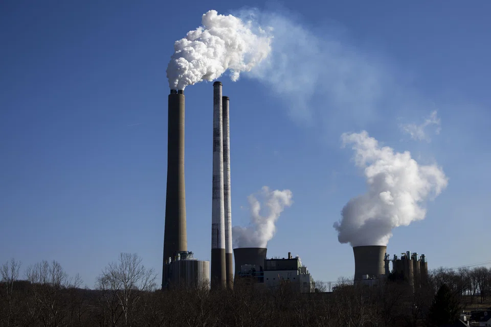 The Harrison Power Station, a coal-fired power plant owned by FirstEnergy that was built in the early 1970s and uses approximately 5 million tons of coal annually, in Haywood, West Virginia, March 10, 2025. 