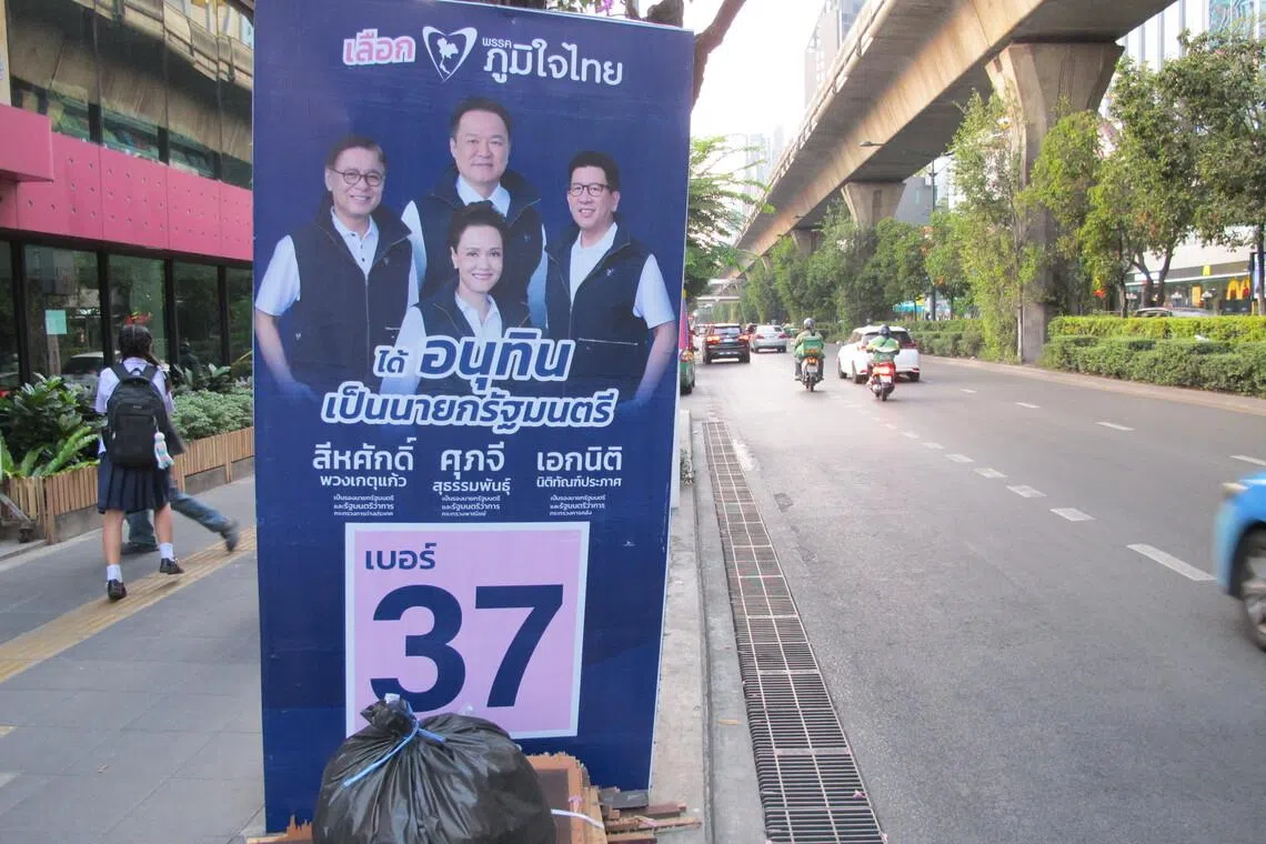 Bhumjaithai's dream team of technocrats, led by current caretaker Prime Minister Anutin Charnvirakul PHOTO BY PETER JANSSEN