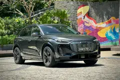 The Q6 e-tron quattro is a mid-sized premium sport utility vehicle that still feels like a car instead of a gadget.