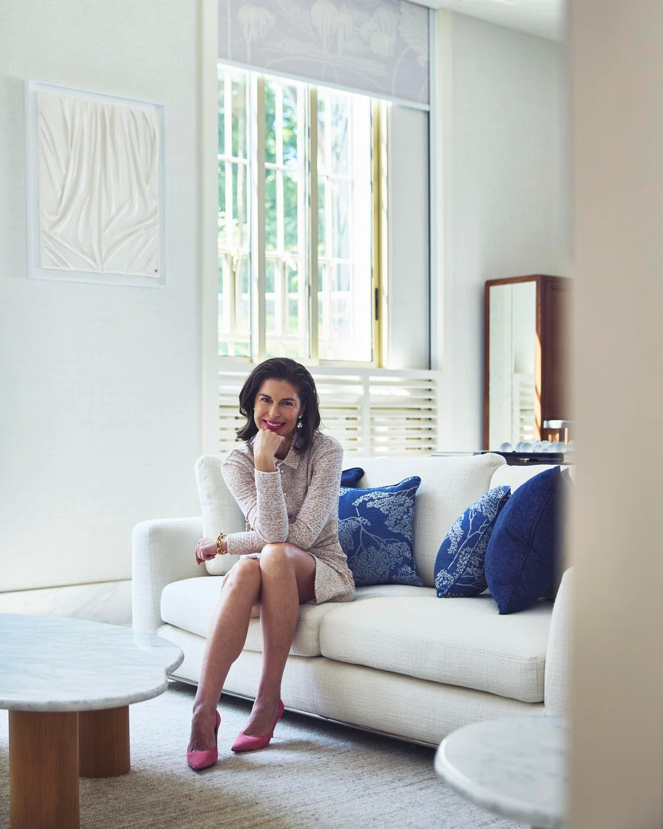 Mollie Rogers Jean De Dieu says engagement is not about presence – it’s about emotional connection. She wears a tweed coat and leather pumps from Longchamp. 