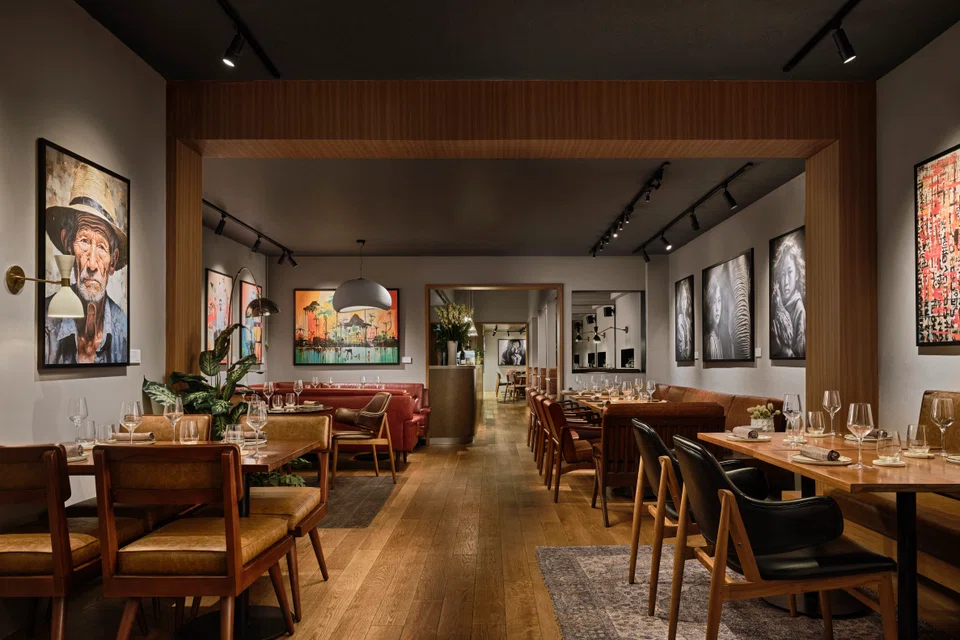 Lo Quay's art gallery-like interiors.