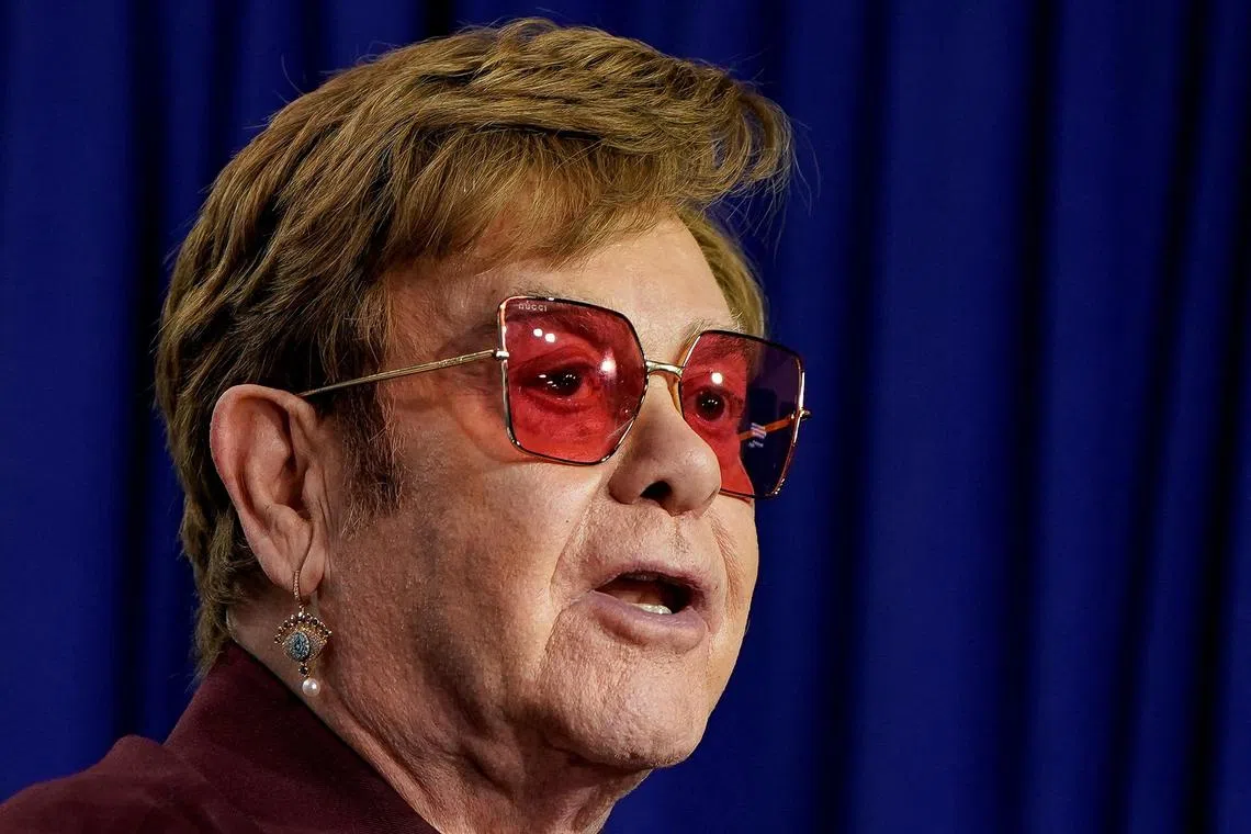 Elton John has sold more than 300 million records over a six-decade career. 