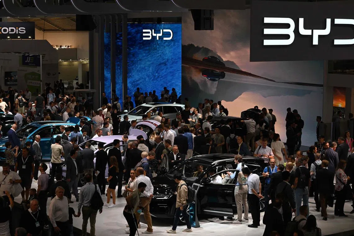 The Munich motor show was dominated by Chinese brands such as BYD, which were there in double the numbers seen in 2021.