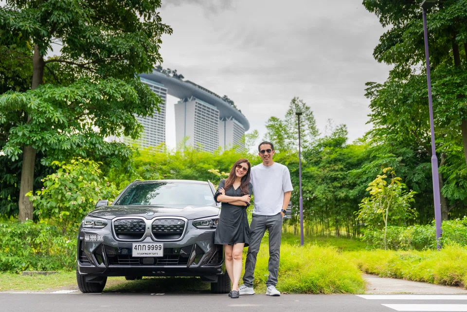 Sueching Chin (left) and Aticharn Cherngchavano (right) filmed the experience for their YouTube channel, Spin9, which covers gadgets, cars and air travel.