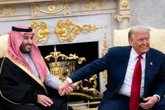 US President Donald Trump (right) absolved Saudi Arabia's Crown Prince Mohammed bin Salman of involvement in a 2018 murder. That, for many in Congress, is a subject of concern around the two countries' partnership. 