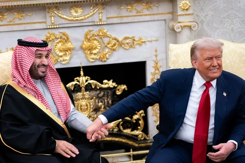 US President Donald Trump (right) absolved Saudi Arabia's Crown Prince Mohammed bin Salman of involvement in a 2018 murder. That, for many in Congress, is a subject of concern around the two countries' partnership. 