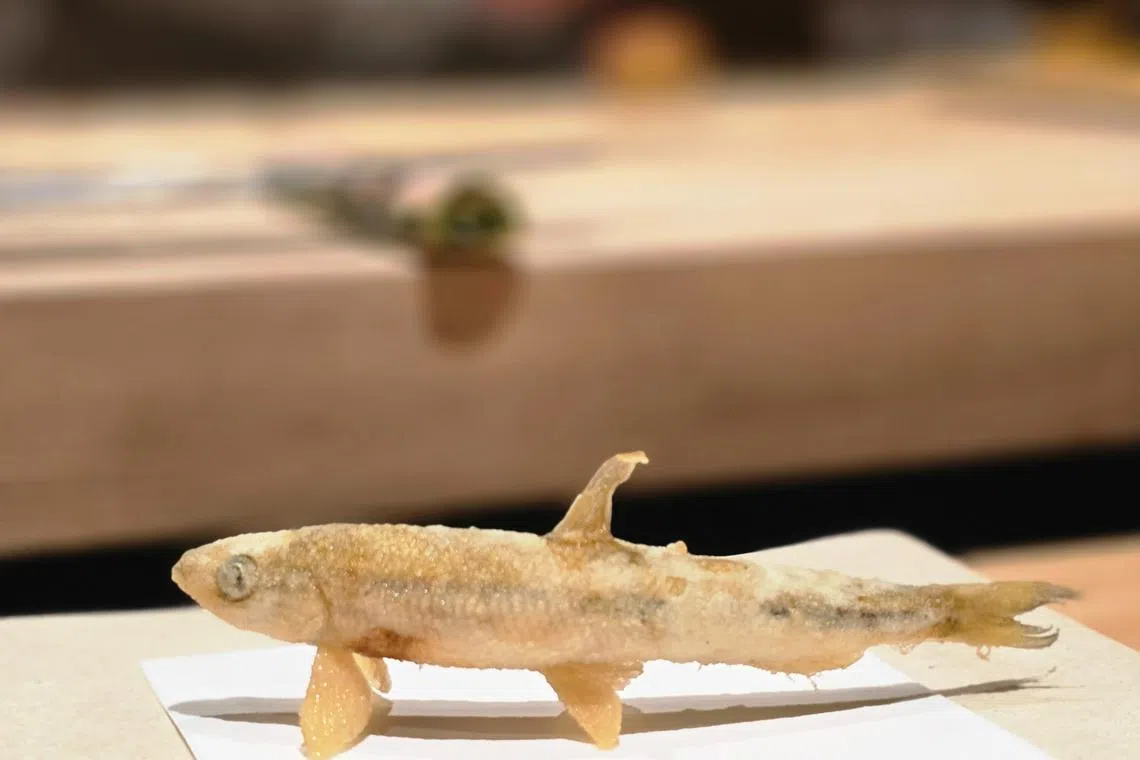 The exclusive omakase menu will feature nine pieces of tempura and a welcome glass of sake.