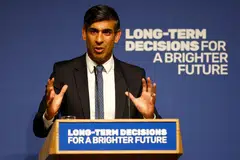 Opinion polls suggest that British Prime Minister Rishi Sunak  may not have enough support to win the next general election that's widely expected in late-2024.