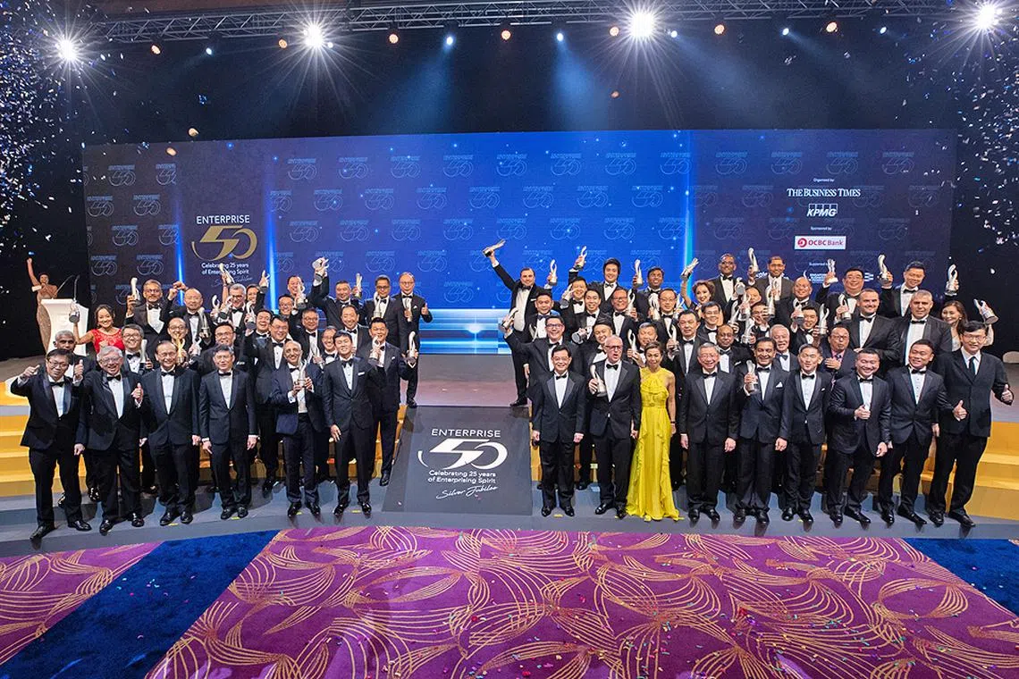 Gala celebration of Singapore's Top 50 companies