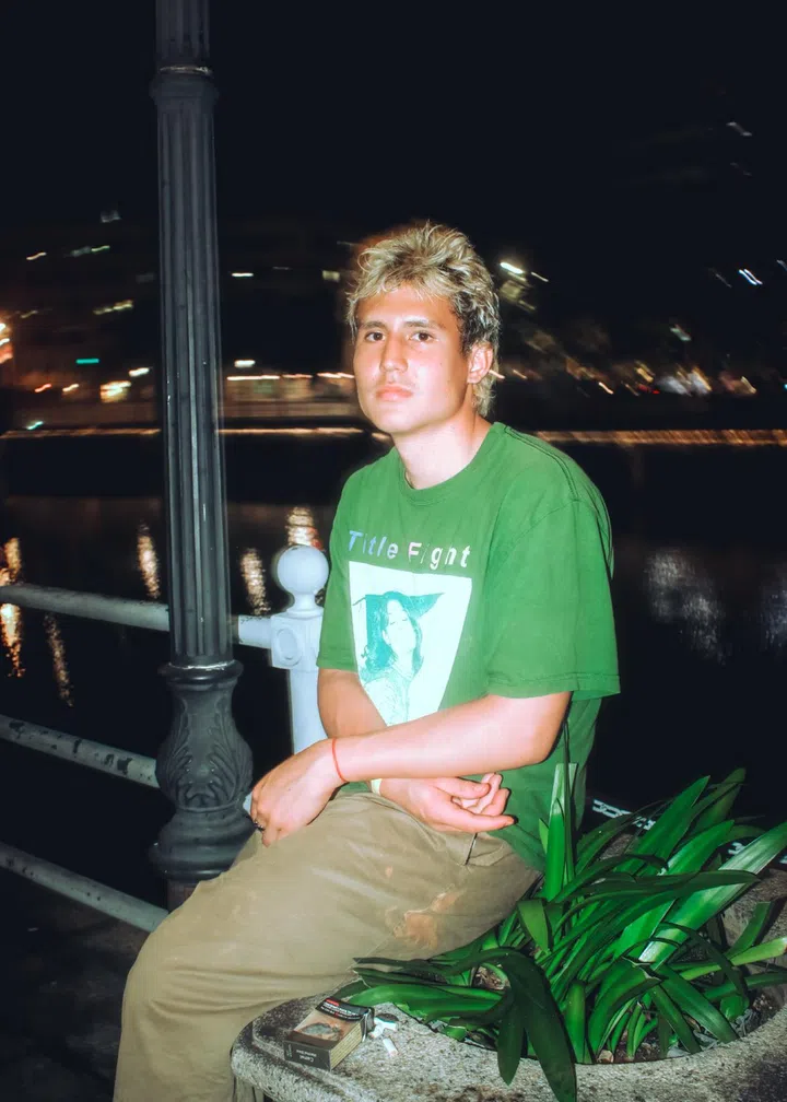 hyperfocus party green t-shirt guy