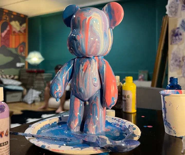 State of Shiok bear painting Singapore
