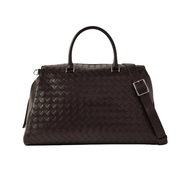 Bottega Veneta Intrecciato leather weekend bag
