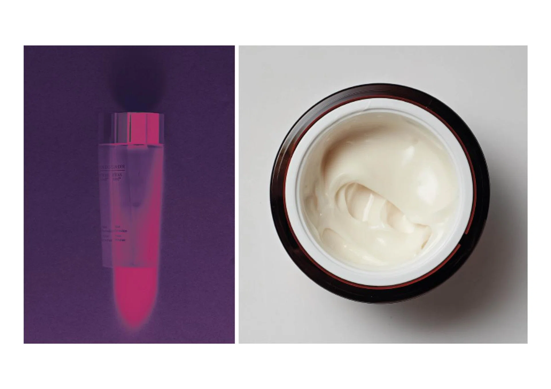 Light and fast-absorbing: the Radiant Dual-phase Emulsion (left) and the Radiant Moisture Creme (right) 