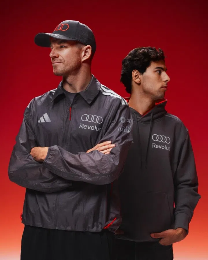 f1 audi adidas team merch nico hulkenberg gabriel bortoleto