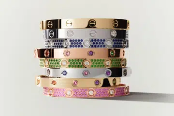 Cartier colourful Love Bracelets