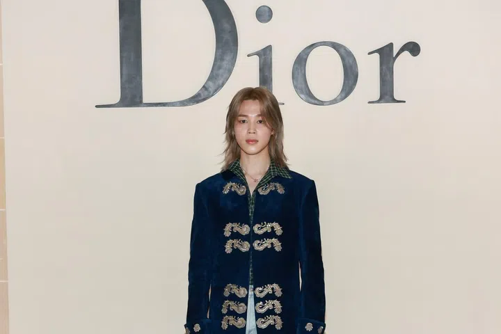 BTS Jimin at Dior Spring Summer 2027 show Paris Fashion week